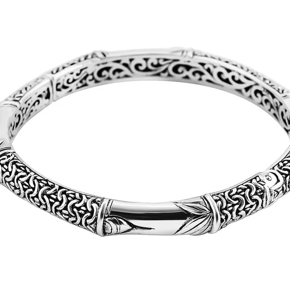 Bali Legacy Sterling Silver Borobudur Bracelet (25 grams) - Picture 2 of 6